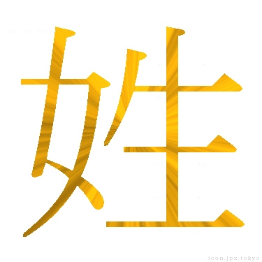 姓 のアイコン 漢字 姓の日本語